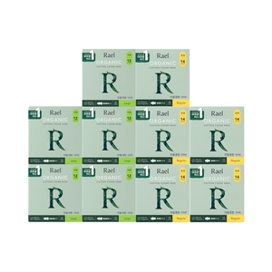 라엘 유기농 순면커버 중형 14개 5팩(70개) + 유기농 순면커버 대형 12개 5팩(60개)이미지입니다. 누르면 해당 게시물로 새창이동합니다.