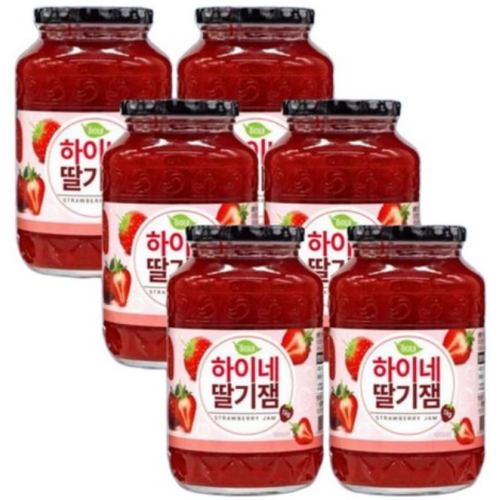 하이네 딸기잼 1kg (6개)_이미지