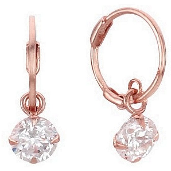 로이드 옐로우골드 상세이미지참조 로이드 NC02 라운드 드롭 큐빅 14K 귀찌 LOSK1007G_이미지