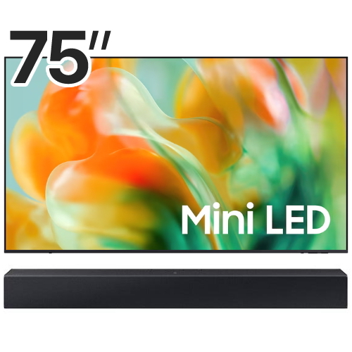 삼성전자 Mini LED KU75MH80AFXKR (벽걸이+사운드바, HW-B400F)_이미지