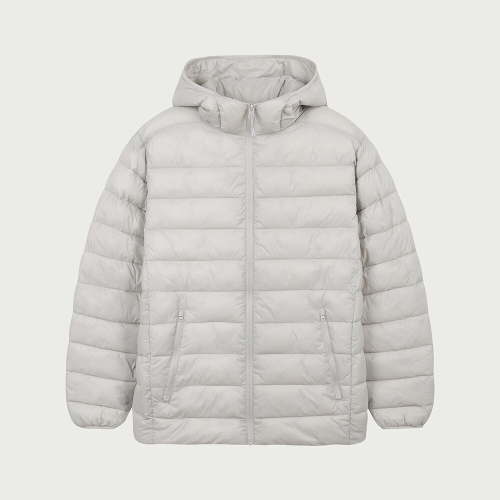 행텐 틴즈 공용 후드 라이트 퀼팅 점퍼_100 10560-010-211-69