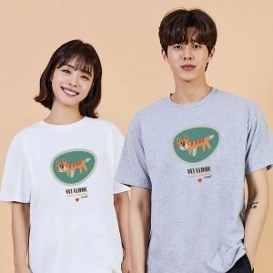호랑이 면티셔츠 여학생반팔티 여름커플티 W6999DE