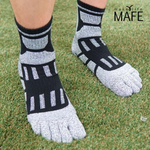 태광 라이크라 고퀄리티 두꺼운 남자 중목 발가락 등산양말 스포츠양말 5족