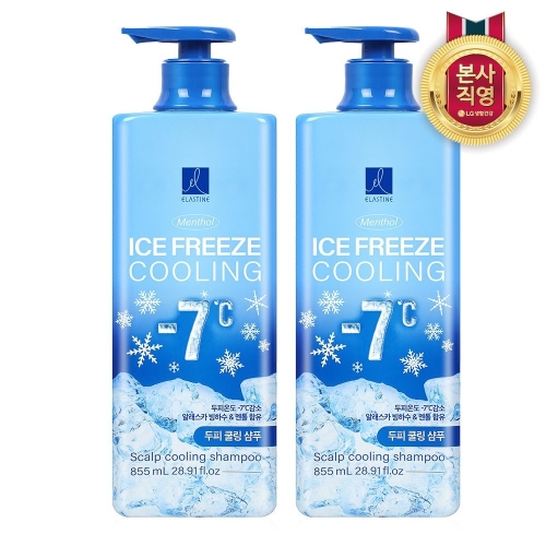 엘라스틴 아이스프리즈 두피 쿨링 샴푸 쿨멘솔 855ml