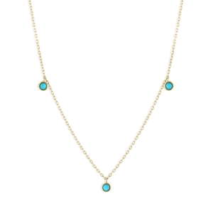 ROXI 여성용 터키석 펜던트 목걸이 럭셔리 주얼리 925 실버 골드 팔찌 체인 비쥬 팜므 1.Necklace