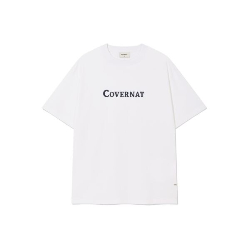 커버낫 센터 로고 티셔츠 화이트 CO2602ST02WH