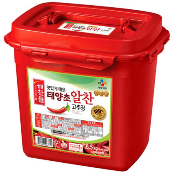 해찬들 맛있게 매운 태양초 알찬 고추장 6.5kg (2개)_이미지