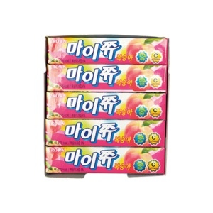 크라운제과 마이쮸 복숭아  스틱  44g x 15개