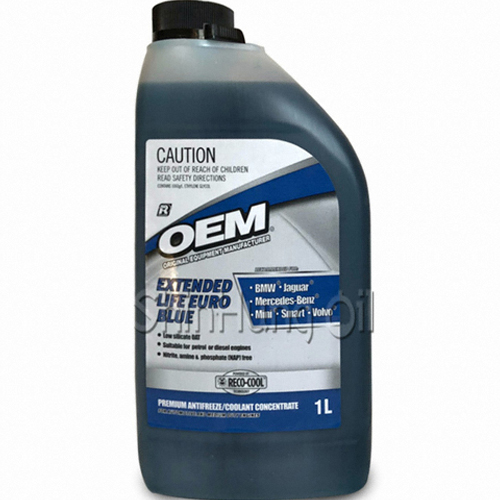 레코쿨 OEM 익스텐디드 라이프 유로 블루 부동액 1L (2개)