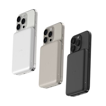 <b>벨킨</b> 부스트차지 초슬림 마그네틱 무선 충전 보조배터리 BPD010 5000mAh