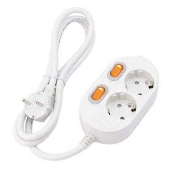 강원전자 NETmate 2구 16A 개별스위치 접지 고용량 Safe 멀티탭