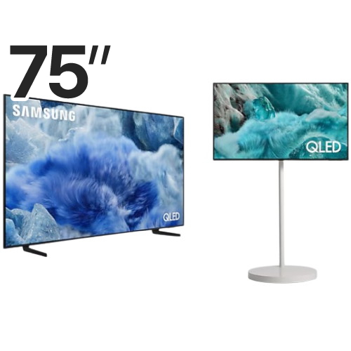 삼성전자 QLED KQ75QF8AAFXKR + KQ43QF7AAFXKR 무빙스타일 라이트 (스탠드, TV+TV)_이미지