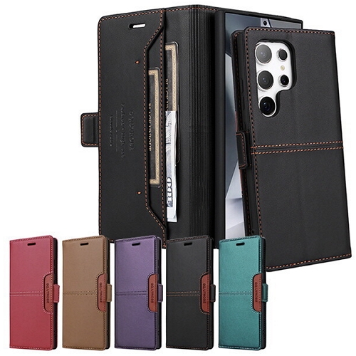 수나르 갤럭시S26 울트라 마그네틱 가죽 카드 지갑 플립 케이스