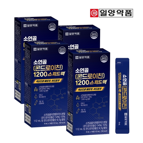 일양약품 소연골 콘드로이친1200 스피드액 8ml 14포 (4개)_이미지