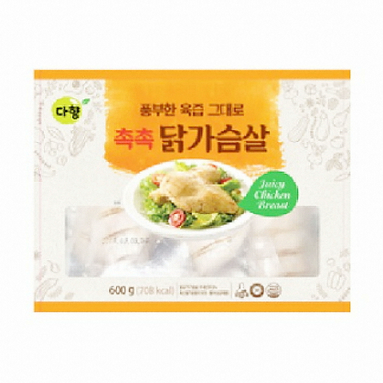 팜덕 다향 촉촉 닭가슴살 600g (4개)