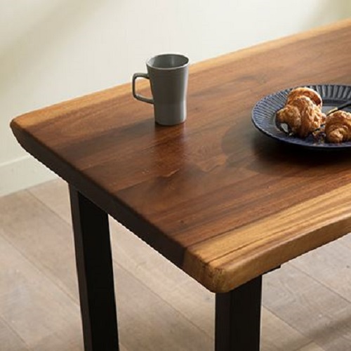 장인가구 에픽 로즈우드 우드슬랩 식탁 1350 (의자2개+벤치1개)_이미지