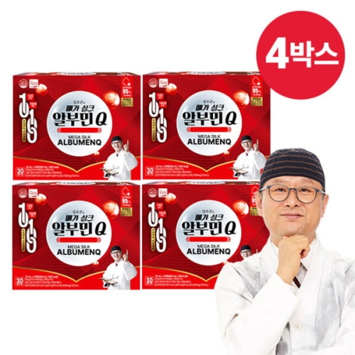 지니트레저 김오곤 메가 실크 알부민Q 32ml 30병 (4개)