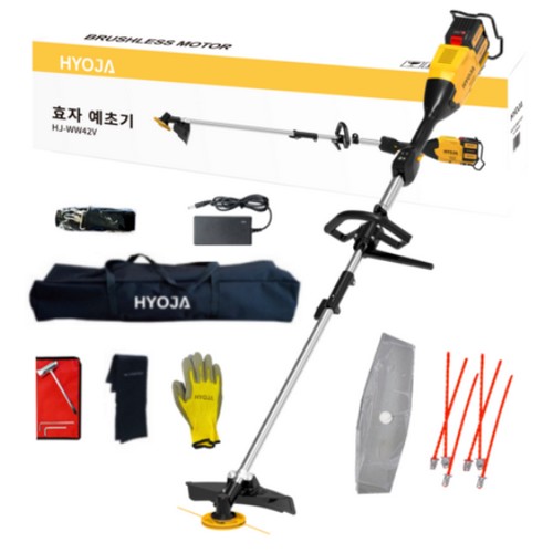효자 42V 예초기 풀세트 HJ-WW42V (5.0Ah, 배터리 1개)