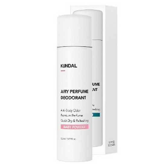 쿤달 에어리 퍼퓸 데오드란트 스프레이 베이비파우더 150ml