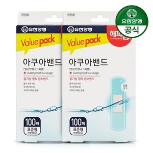 해피홈 아쿠아 방수밴드 멸균표준형 100매 2개