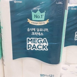 메가팩 키친타월 185매 (12입)