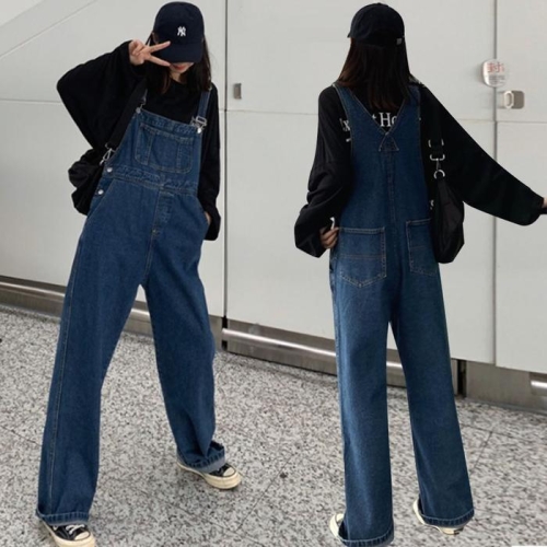 오노마 데님멜빵통바지 LEA-L889_이미지