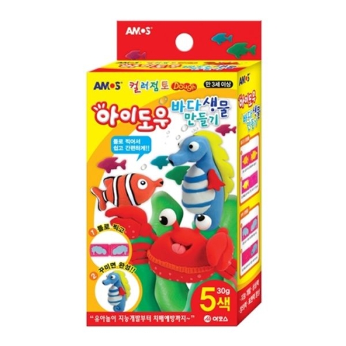 아모스 12개/box 아이도우 바다생물만들기 5색 30g nx6273_이미지