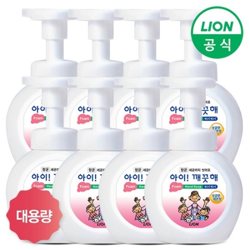 아이깨끗해 레몬 항균 폼 핸드 솝 490ml (8개)_이미지