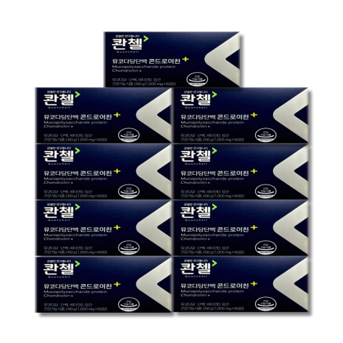 코스맥스바이오 콴첼 뮤코다당단백 콘드로이친 플러스 1000mg 60정 (9개)_이미지