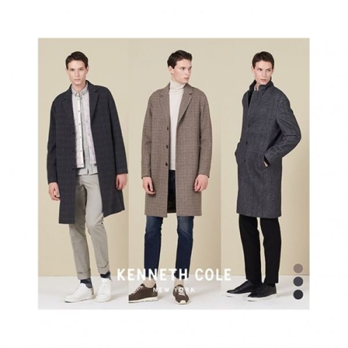 케네스콜 남울혼방 세미오버 싱글코트HKNWCCV151P 352833