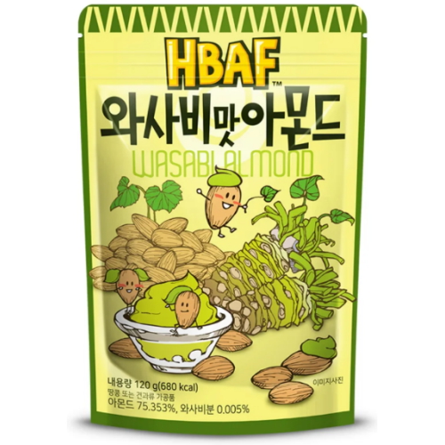 (주)바프 HBAF 와사비맛 아몬드 120g (10개)