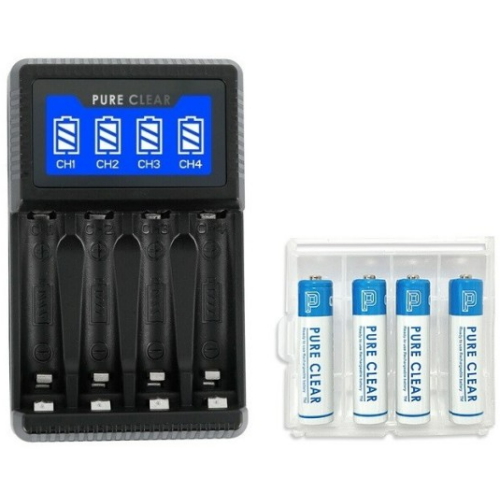 4슬롯 AA/AAA 충전지 USB 충전기 SW-4N + AAA 4알