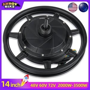 바이시클 모터 전기 허브 휠 브러시리스 고속 1200RPM 스쿠터 14 인치 48V 60V 72V 1500W-3500W 120 KM/H