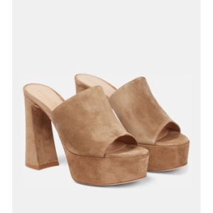 지안비토로시 Holly 스웨이드 플랫폼 뮬 P00808650_이미지