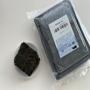 진도물산 자른 햇곱창김 150매 구운 무조미 마른김 자른김 김반찬 김도시락 두번 구운김 진도 자른 햇곱창김_이미지