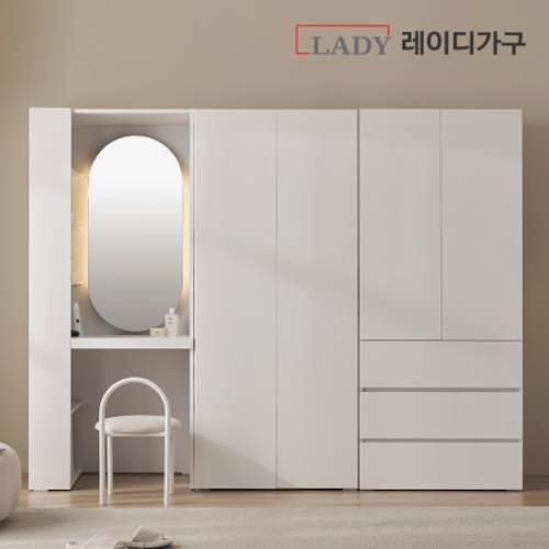 레이디가구 빈트 수납 시스템 터치 옷장 B세트 2400_이미지