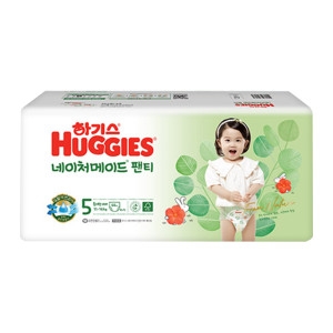 하기스 2023 네이처메이드 팬티형 5단계-여아용 (44매)_이미지