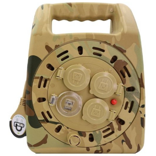 러그박스 3구 USB 밀리터리 카모샌드 LB-CU20MCS (20m)_이미지