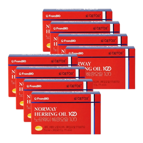 프롬바이오 노르웨이 헤링오일 100 30정 (8개)