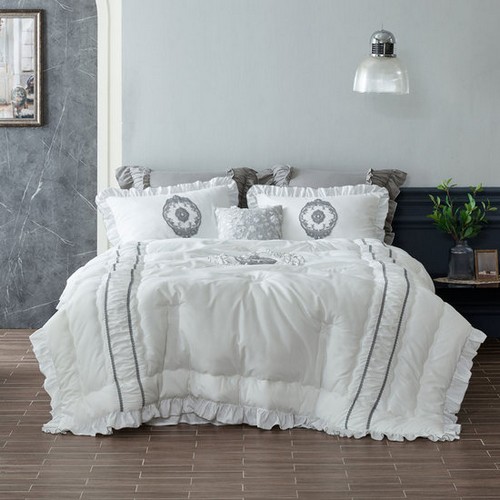 에어룸 베르사유 자수 프렌치 프릴 베딩풀세트 (슈퍼싱글 SS)_이미지