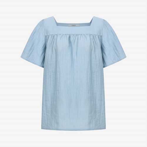 신원 이사베이 날개 소매 스퀘어넥 블라우스 VMBAE2445