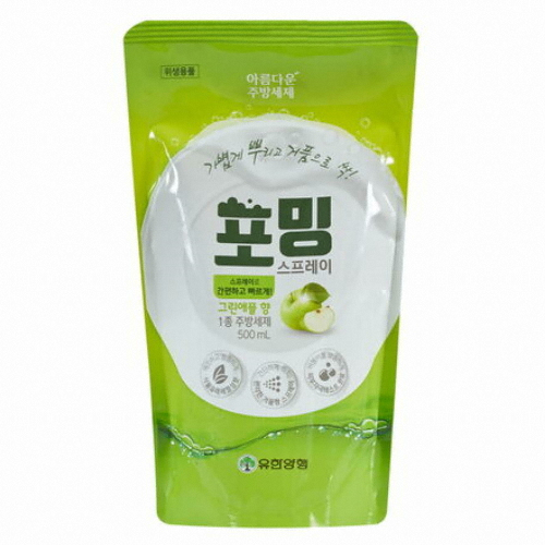  유한양행 주방세제 포밍 스프레이 리필 500ml 12개 -