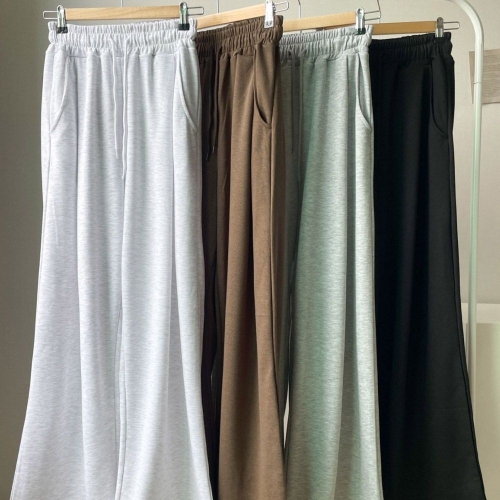 아이우먼 빅사이즈바지 V408L510 스트링와이드맞턱팬츠 NO