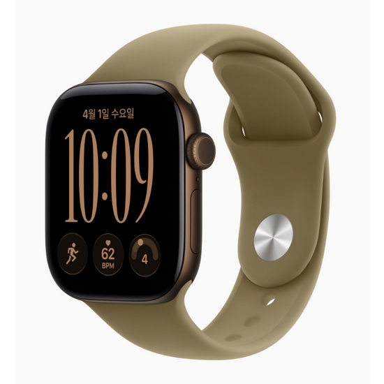 APPLE 워치 시리즈12 42mm 알루미늄 (다크브론즈_스포츠밴드)
