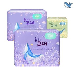 꿈꾸는고래 춤추는고래 매직에어쿠션 슬림 오버나이트 18개 (3팩(54개))