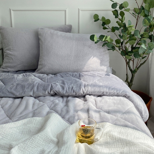 버터 10미리 프리미엄 극세사 겨울 차렵이불 베개세트