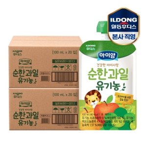 아이얌 유기농 순한과일 100ml (40개)_이미지