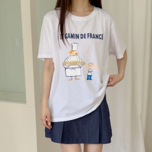 나야홍 빅사이즈 507 야미베이킹박시티셔츠 DRDU956