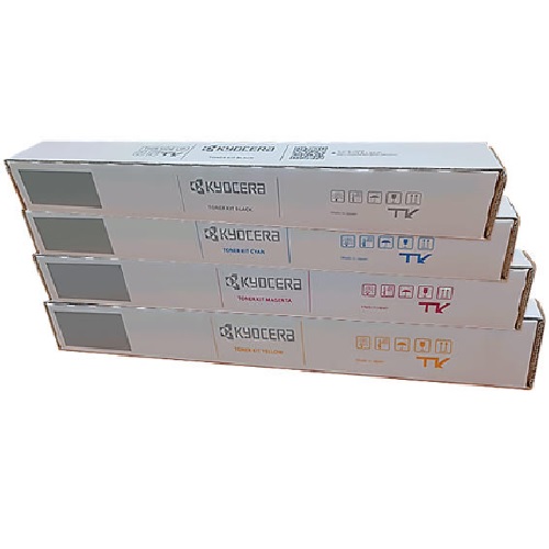 Kyocera 정품 TK-8370KK, TK-8370KC, TK-8370KM, TK-8370KY 4색 세트