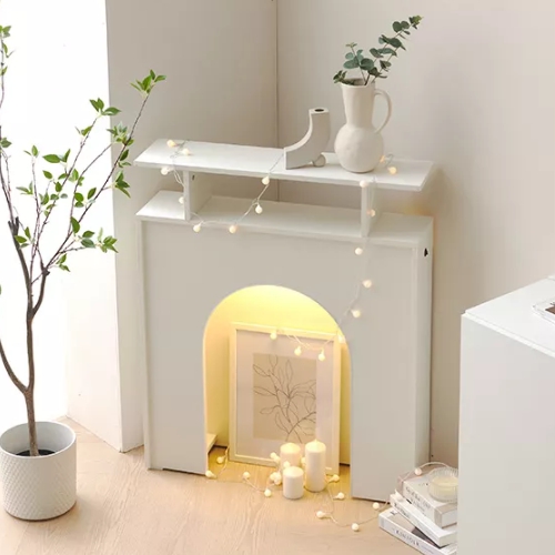 리빙디자인연구소 헤이몰리 다이아나 LED 아치형 벽난로 콘솔 800